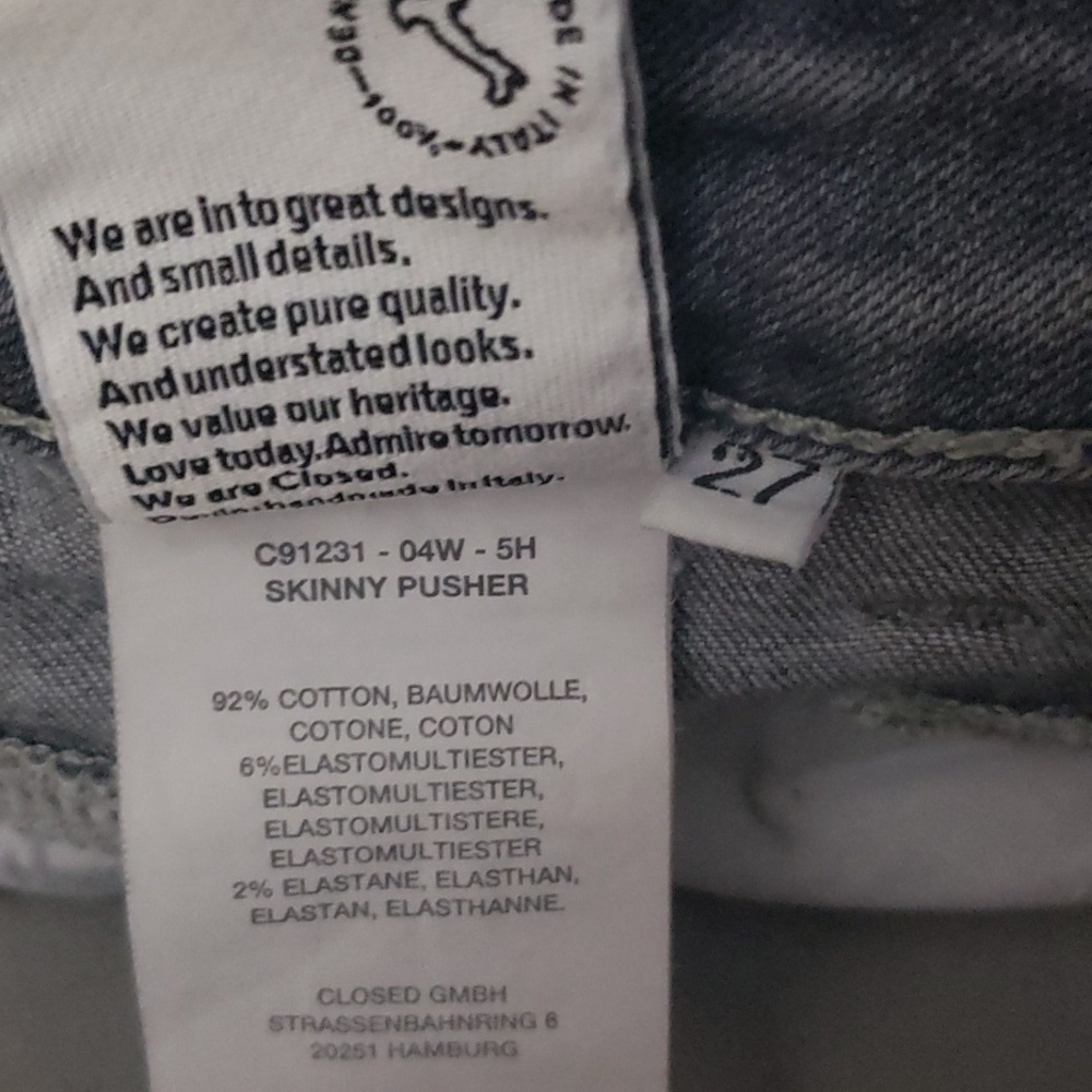 CLOSED Skinny Pusher Jeans - 27 - Picture 7 of 7